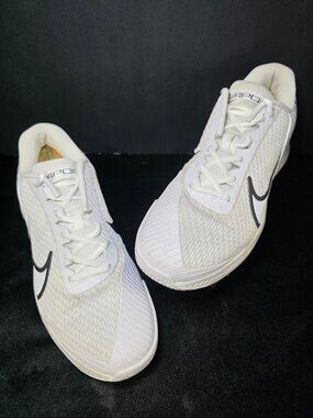Nike Zoom Vapor Pro 2 HC White Black Tennis Shoes DR6191-101 Men's 12